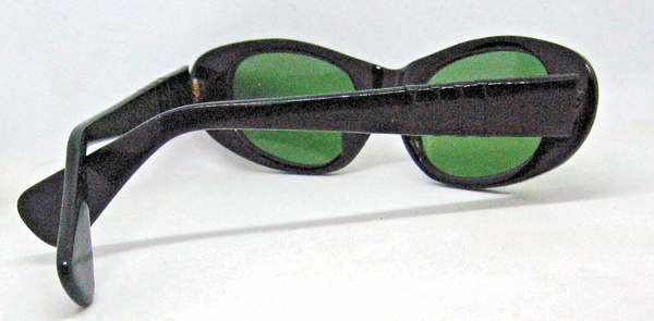 Persol Ratti Meflecto Vintage Cateye 70s Brevette Gloss Black NOS Sunglasses