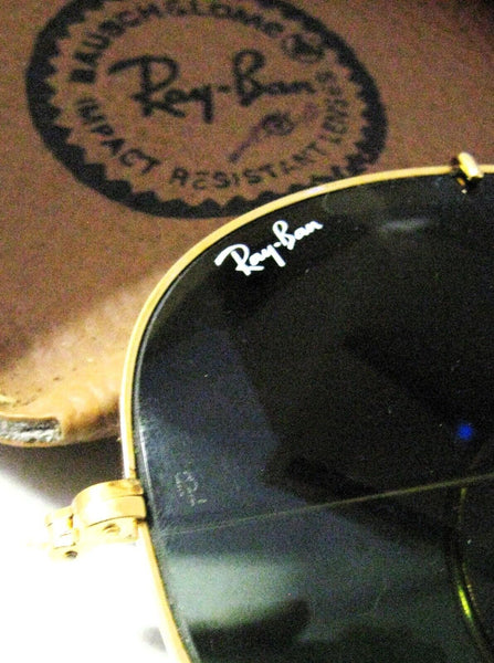 Ray-Ban USA 80s Vintage B&L Aviator Bullet Hole Shooter G-15 *Mint Sunglasses
