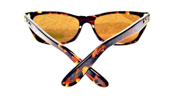 Ray-Ban USA NOS VINTAGE B&L W1438 Innerview Antique Tortoise Wayfarer Sunglasses - Vintage Sunglasses 