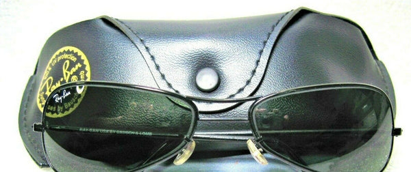 Ray-Ban USA Vintage NOS B&L Orbs W2384 Sleek Black Chrome Wrap New Sunglasses