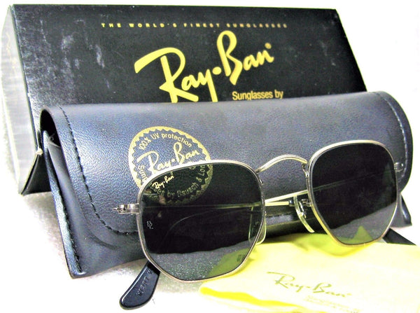 Ray-Ban USA *NOS Vintage B&L Antique Collection Pewter W1287 NEWinBOX Sunglasses - Vintage Sunglasses 