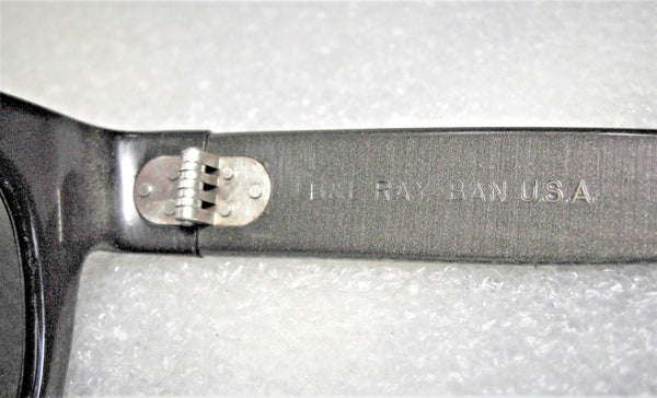 Ray-Ban USA Nr.Mint Vintage 60s B&L Rare Plainsman Wayfarer SpaceGray Sunglasses - Vintage Sunglasses 