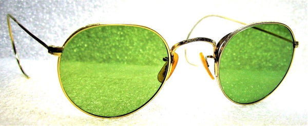 Vintage Bausch & Lomb USA 1940s WWII 12k GF Ray-Ban RB-3 Mint Sunglasses & Case - Vintage Sunglasses 