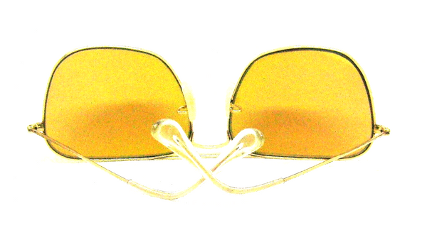Ray-Ban USA Vintage 70s B&L  Aviator 58[]16 Caravan Ambermatic 12K GF Sunglasses