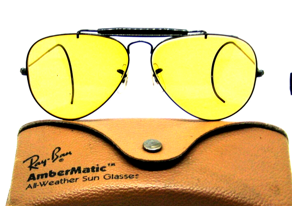 Ray-Ban USA Vintage 1970s B&L NOS Aviator Ambermatic Outdoorsman New Sunglasses