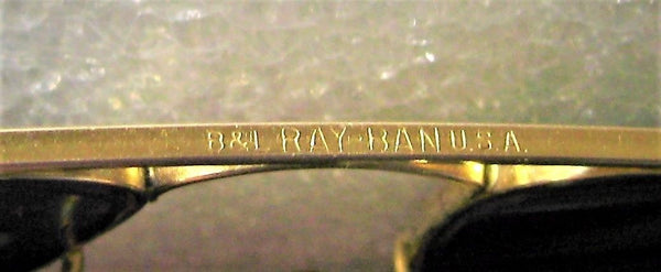 Ray-Ban USA NOS Vintage 1960s B&L Aviator Caravan Pilot 52 New Sunglasses & Case - Vintage Sunglasses 