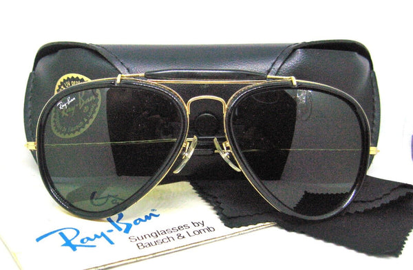 Ray-Ban USA NOS Vintage 1980s B&L Aviator Road Spirit W0744 Stl G New Sunglasses