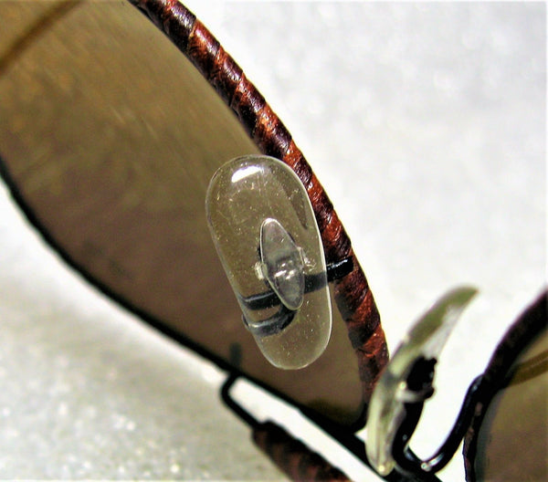 Ray-Ban USA *NOS Vintage B&L Aviator Outdoorsman "Leathers" *TGM *New Sunglasses - Vintage Sunglasses 
