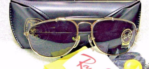Ray-Ban USA Vintage NOS B&L Aviator Explorer 1992 Olympics W1077 New Sunglasses - Vintage Sunglasses 