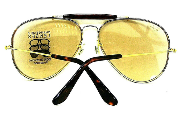 Ray-Ban USA NOS Vintage B&L Aviator Tortuga SuperChangeable L1707 New Sunglasses - Vintage Sunglasses 