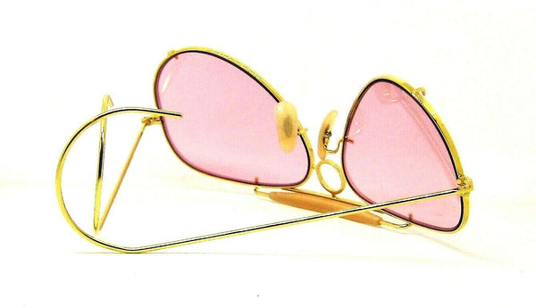 Ray-Ban USA NOS Vintage B&L Aviator 58mm DLX Shooter Rose Changeables Sunglasses