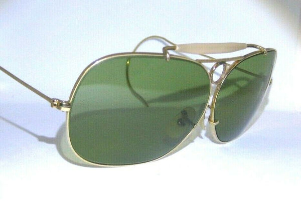 Ray-Ban USA 1960s Vintage B&L Aviator 12k GF RB-3 Wide Decot Shooter Sunglasses - Vintage Sunglasses 