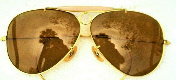 Ray-Ban USA Vintage NOS 70s B&L Aviator Ambermatic Bullet Shooter New Sunglasses - Vintage Sunglasses 
