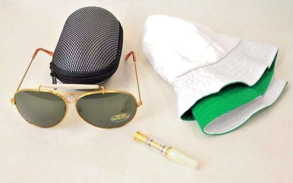 Ray-Ban USA *NOS Vintage *B&L Aviator L0213 *G-15 Bullet Hole Shooter Sunglasses - Vintage Sunglasses 