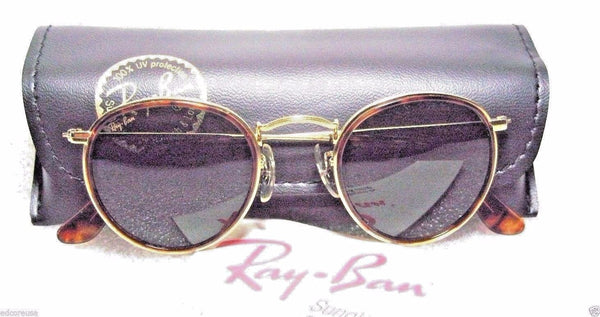 Ray-Ban USA Vintage *NOS B&L "Tortuga" Round W1675 Classic Metals NEW Sunglasses - Vintage Sunglasses 