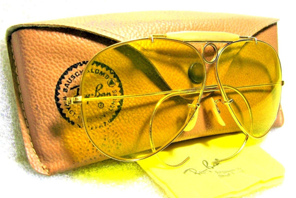 Ray-Ban USA Vintage B&L Aviator Kalichrome Bullet Hole Shooter Exlent Sunglasses - Vintage Sunglasses 