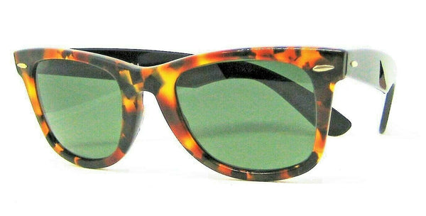 Ray-Ban USA Vintage B&L Mod Wayfarer Elite W1903 G-15 Ebony Tortoise Sunglasses - Vintage Sunglasses 