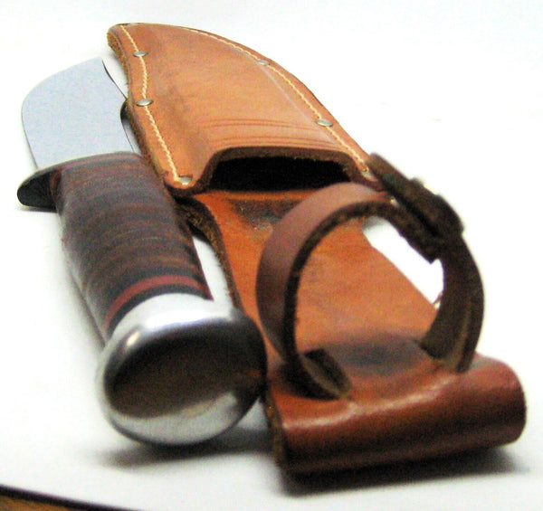 Very Rare Vintage CASE USA 1950s Fixed Blade Skinning Hunting Knife & Sheath