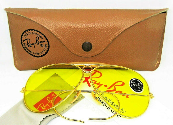 Ray-Ban USA Vintage NOS B&L Aviator Kalichrome BulletHole Shooter New Sunglasses - Vintage Sunglasses 