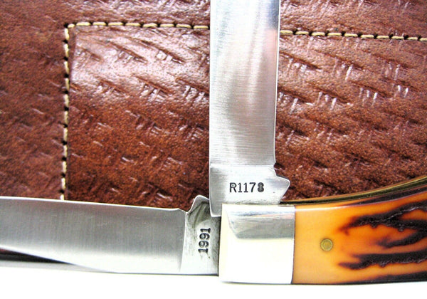 Vintage 1991 Remington UMC USA R1178 Mini Trapper Bullet Knife Mint w/Box&Paper