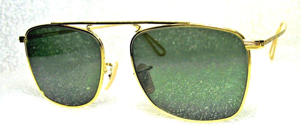 Ray-Ban USA *NOS Vintage B&L Mod-Aviator W1698 Pinpoint Etched *NEW Sunglasses - Vintage Sunglasses 