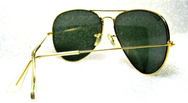 Vintage Ray-Ban USA 80s NOS B&L Aviator G-15 Arista 24k GP 62{}14 New Sunglasses - Vintage Sunglasses 