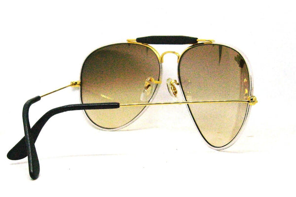 Ray-Ban USA Vintage NOS B&L Aviator Precious Metals Platinum White Sunglasses