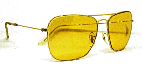 Ray-Ban USA N OS Vintage 70s B&L  Aviator Caravan Ambermatic NewInBox Sunglasses