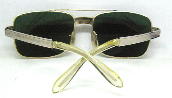 Ray-Ban USA Vintage 1960s B&L Elvis square 10k Go Etched Rare Mint Sunglasses