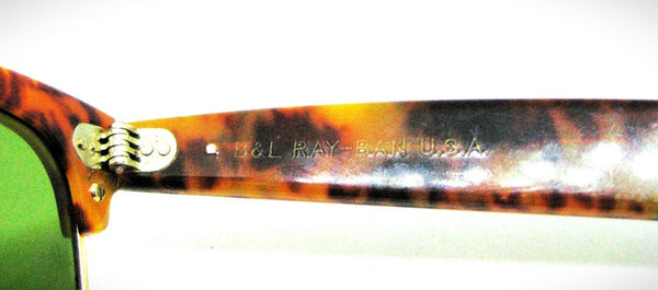 Ray-Ban USA Vintage 80s NOS B&L Wayfarer Max W1271 Honey Tortoise New Sunglasses