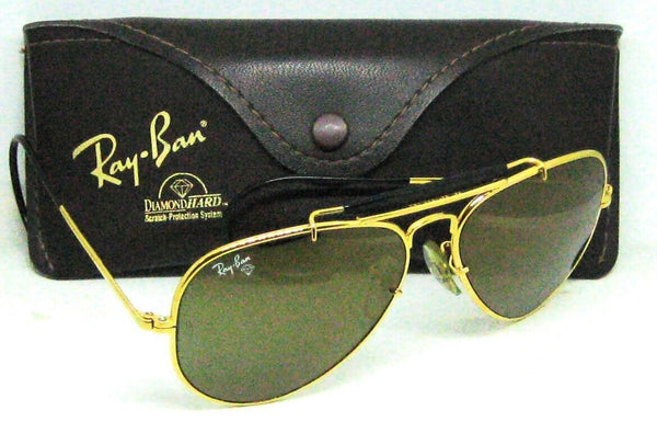 Ray-Ban USA B&L NOS Diamond Hard Aviator Outdoorsman 58mm Survivor  Sunglasses