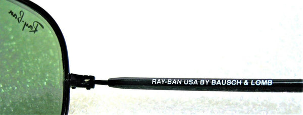 Ray-Ban USA Vintage NOS B&L Orbs W2384 Sleek Black Chrome Wrap New Sunglasses