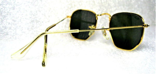 Ray-Ban USA NOS Vintage B&L Classic Metals W1864 Hex Blue Mirror New Sunglasses - Vintage Sunglasses 