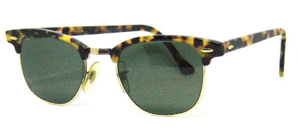 Ray-Ban USA Vintage 80 B&L Clubmaster Antique Tortoise Wayfarer Mint Sunglasses