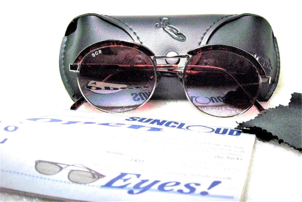 SunclOud NOS Vintage Rare RENZO Tortoise Rnd Clubmaster Rose SCR DGM Sunglasses - Vintage Sunglasses 