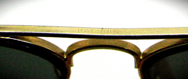 Ray-Ban USA NOS Vintage 1940/50s B&L WWII 52mm Aviator 12K GF New sunglasses