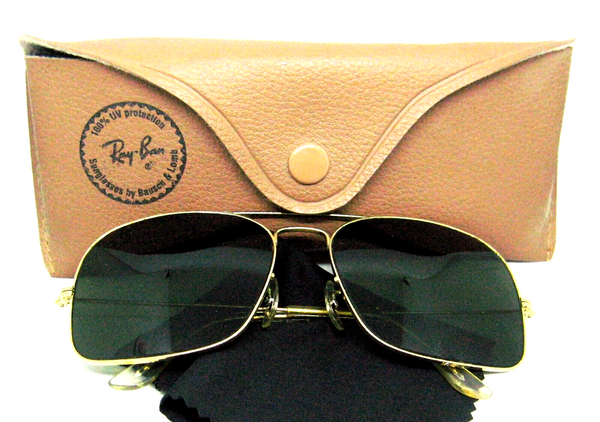 Ray-Ban USA Vintage 1960s B&L Aviator Caravan Explorer Rare Unique  Sunglasses