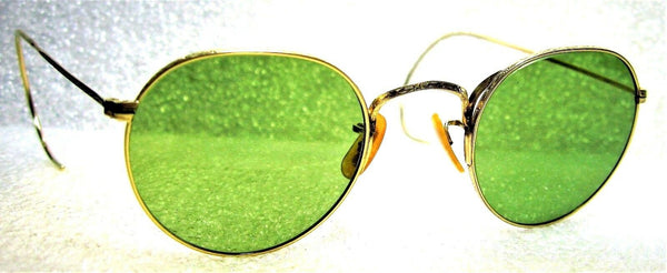 Vintage Bausch & Lomb USA 1940s WWII 12k GF Ray-Ban RB-3 Mint Sunglasses & Case - Vintage Sunglasses 