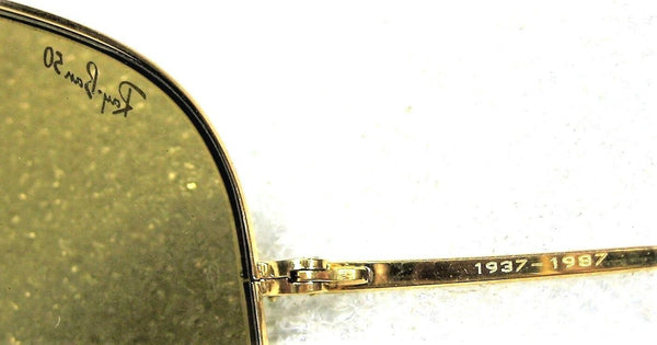 Ray-Ban USA Vintage B&L Aviator The General RB-50 Anniversary W0363 Sunglasses - Vintage Sunglasses 