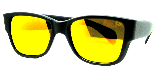 Persol Sport NOS Rare Ratti 40201 Miami Vice Orange lens Matte Black Sunglasses