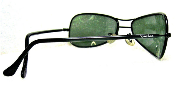 Ray-Ban USA Vintage NOS B&L Orbs W2384 Sleek Black Chrome Wrap New Sunglasses