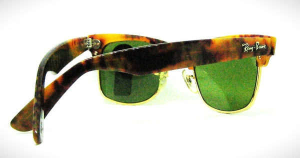 Ray-Ban USA Vintage 80s NOS B&L Wayfarer Max W1271 Honey Tortoise New Sunglasses