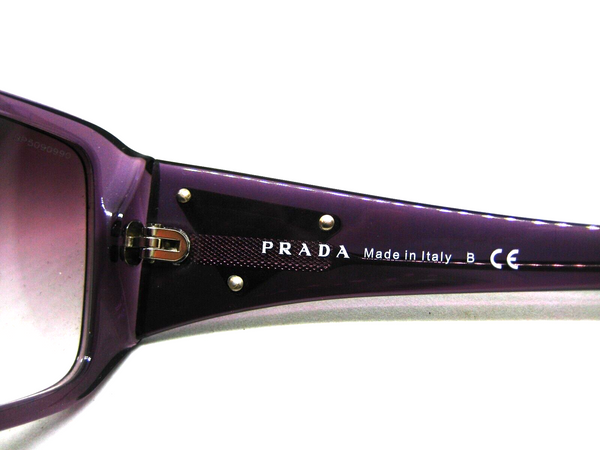 Prada Milano New Top Gradient SPR 16L 57[]15 Translucent Plum Sunglasses & Case