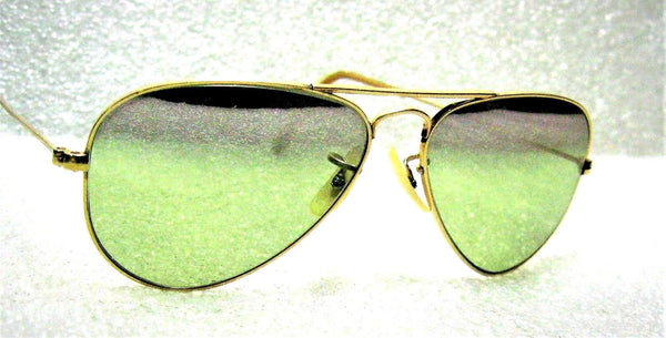 Vintage Ray-Ban USA Rare 1950s B&L 52mm TGM RB-2 Aviator 12kGF Sunglasses & Case - Vintage Sunglasses 