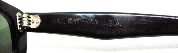 Ray-Ban USA Vintage B&L 1950s Caribbean  Wayfarer Ebony 52mm G-15 Sunglasses