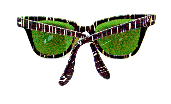 Vintage Ray-Ban USA Mint 1950/60 B&L SPLASH  RB-3 Rim-Wayfarer Sunglasses & Case