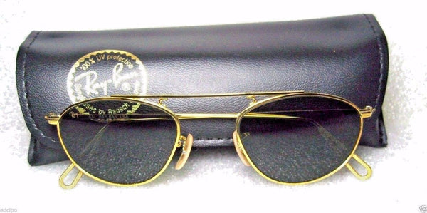 Ray-Ban USA *NOS Vintage B&L Mod-Aviator W2003 Pinpnt Etched 24k *NEW Sunglasses - Vintage Sunglasses 