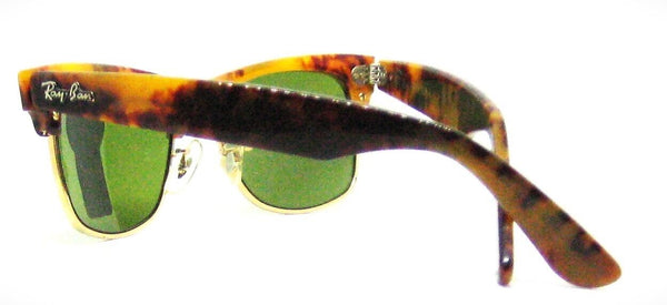 Ray-Ban USA Vintage 80s NOS B&L Wayfarer Max W1271 Honey Tortoise New Sunglasses