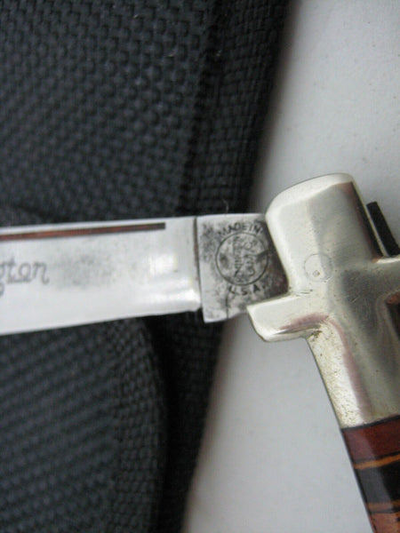 Remington UMC R653 Vintage 1930sVery Rare leather rings bowtie fishtail knife