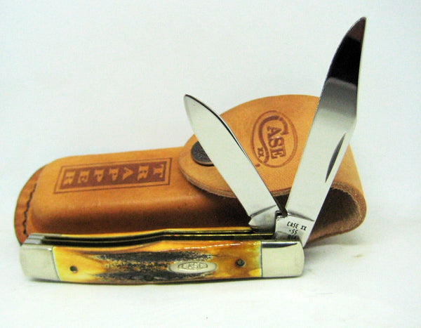 Case XX USA 52032 Double Blade Stockman NOS Pocket Knife w/Stag Handle 4-Dot New